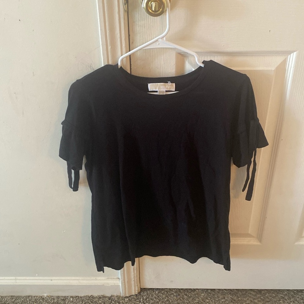 Black top with ribbons